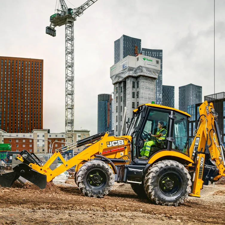 JCB 1cx Heavy Equipment Diesel Backhoe Loader Rugged Body with Powerful Engine Hydraulic Pump by Parker for Earth Work