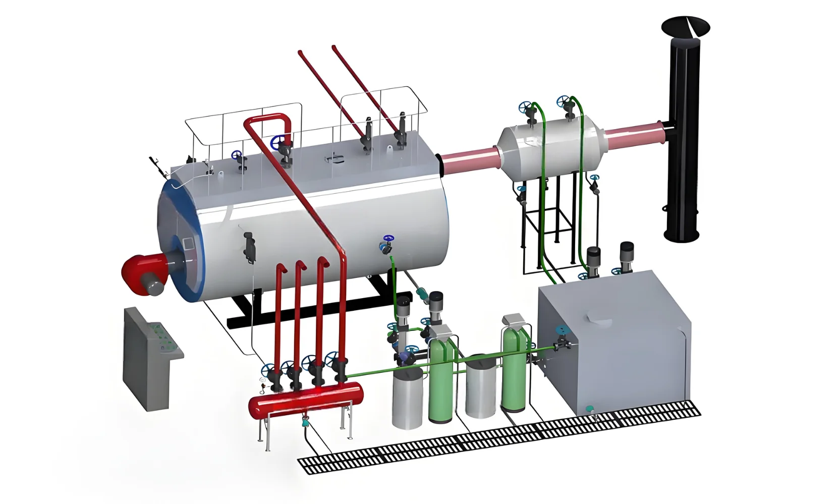 Steam Boiler, AIX, WNS, 1-30Ton, Q245R - detail 20