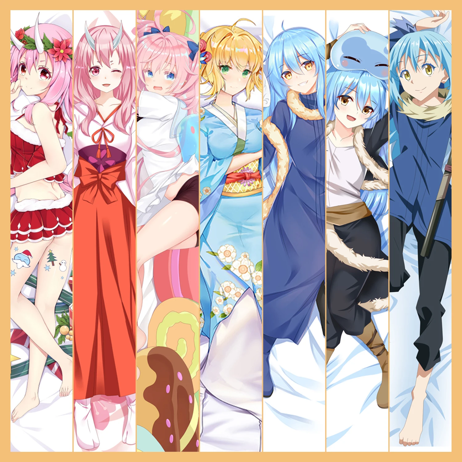 That Time I Got Reincarnated as a Slime  Anime Body Pillow Case Cover Multi-size 