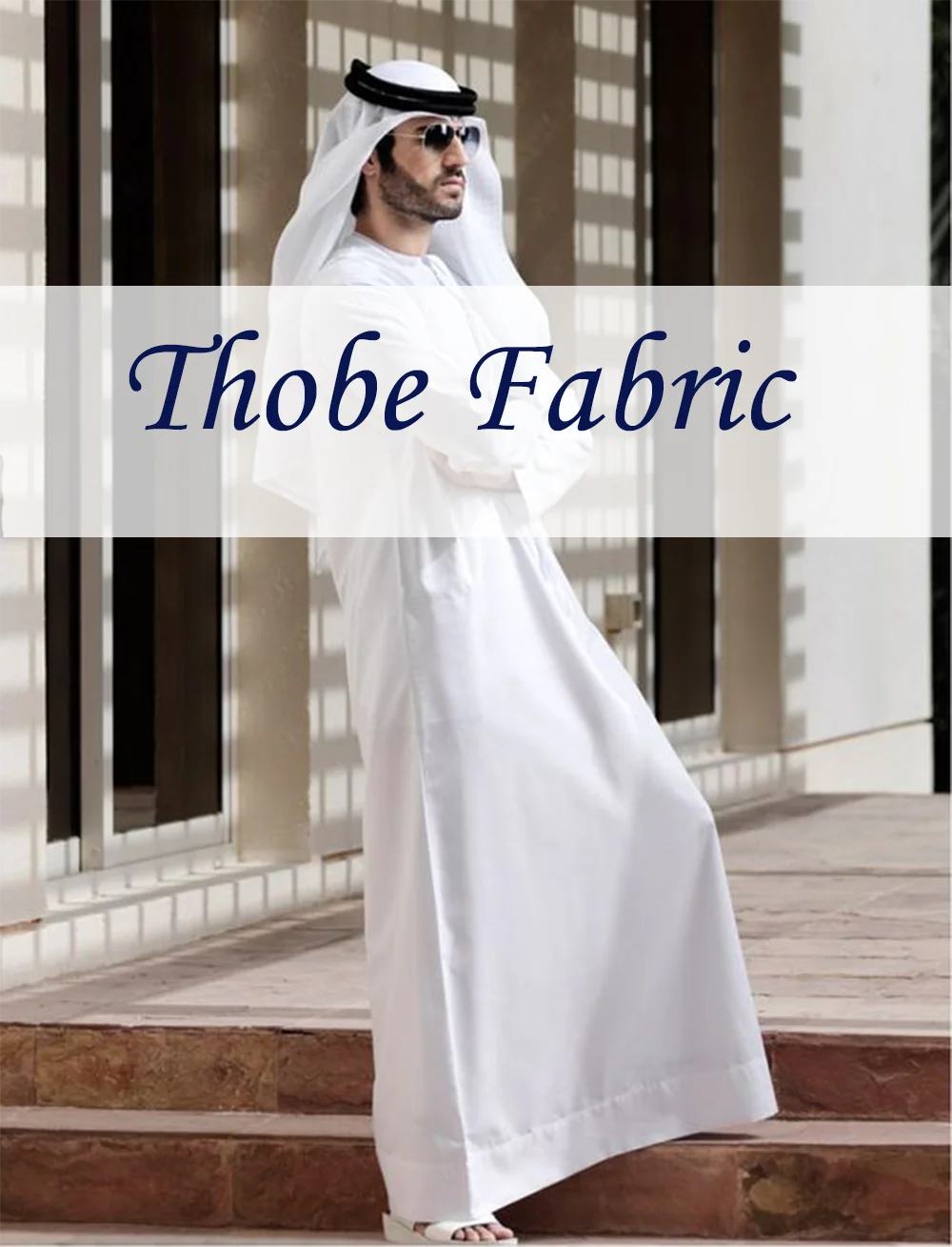 Polyester Fabric For Thobe Muslim Islamic Plain Dyed Customized