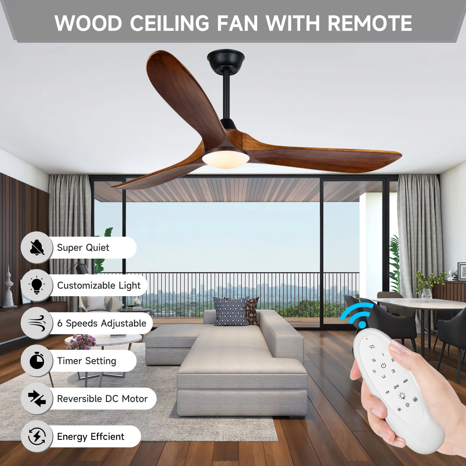 Ceiling Fan, LED, Electric Power, 40W - detail 22