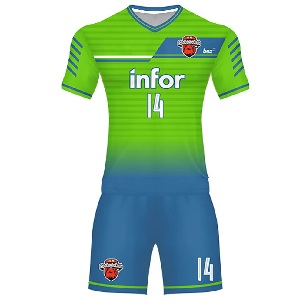 High Quality Football Kits Full Set Soccer Kit Youth Custom Soccer Jersey 2023 2024 Quick Dry Football Shirt Men Soccer Wear