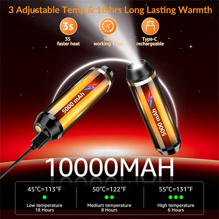 Mini Heater, 10000mAh, USB - detail 6