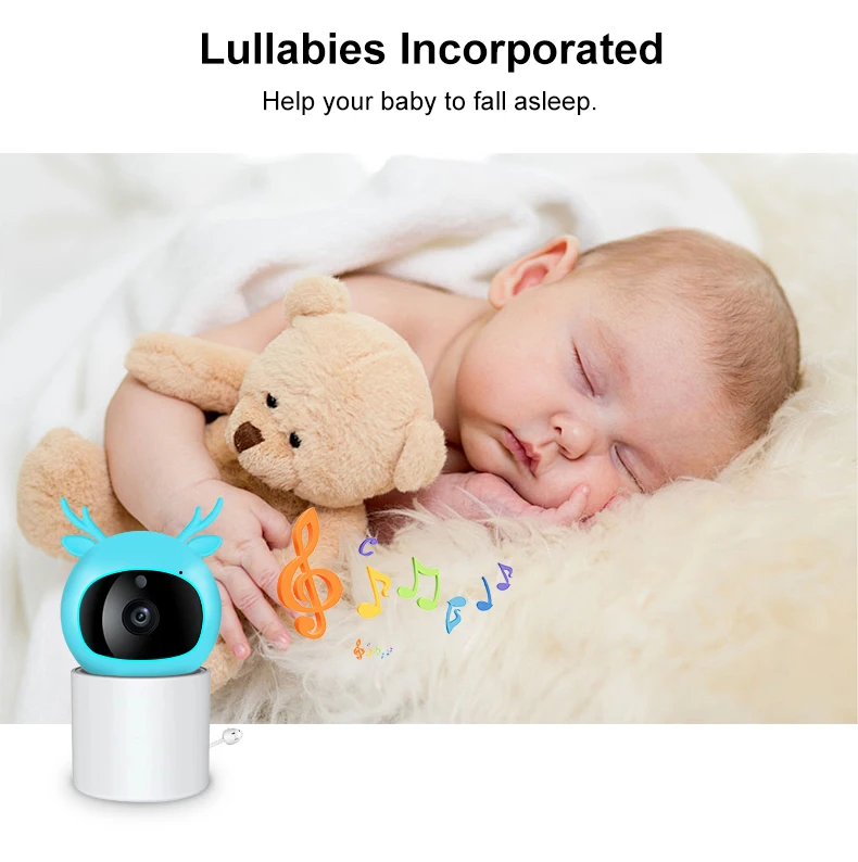 4.3Two-Way Audio and Video in HD Remote View Smartphone Application1080P WiFiBaby Monitor and Display