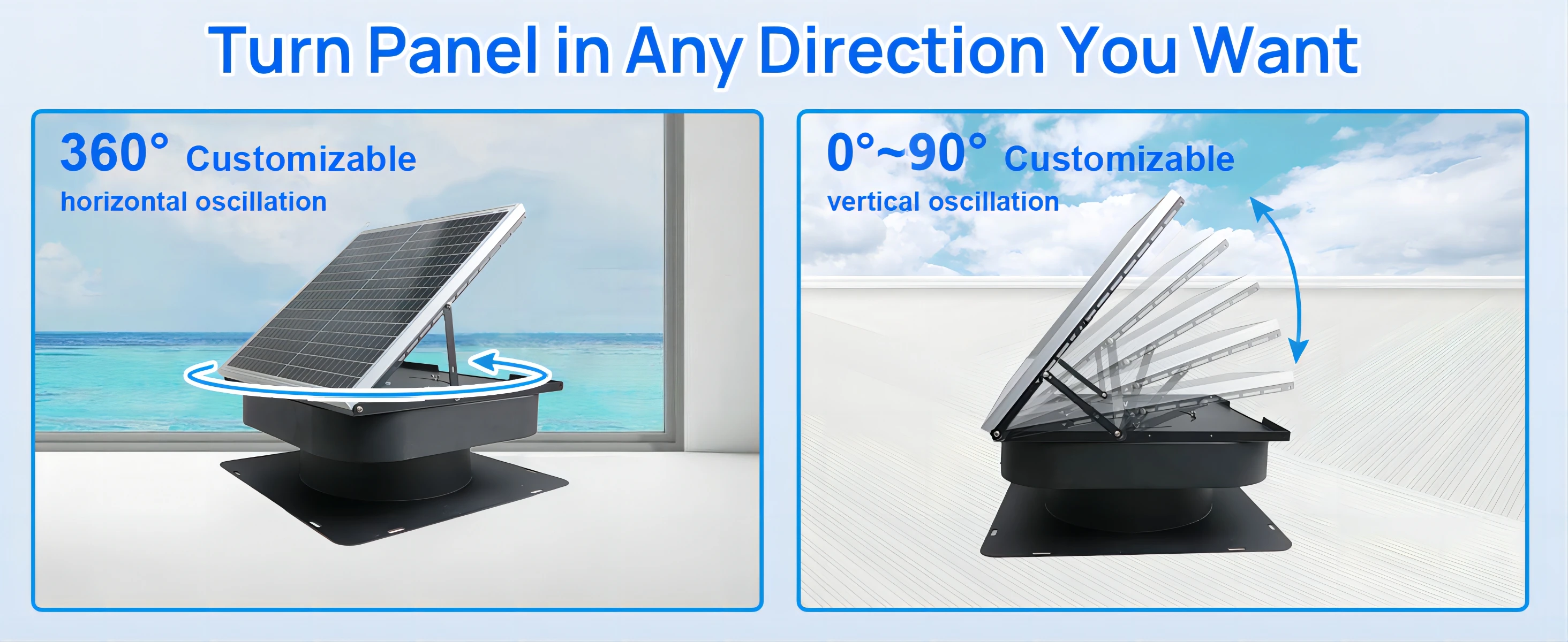 Solar Axial Flow Fan, 40W, Roof - detail 6