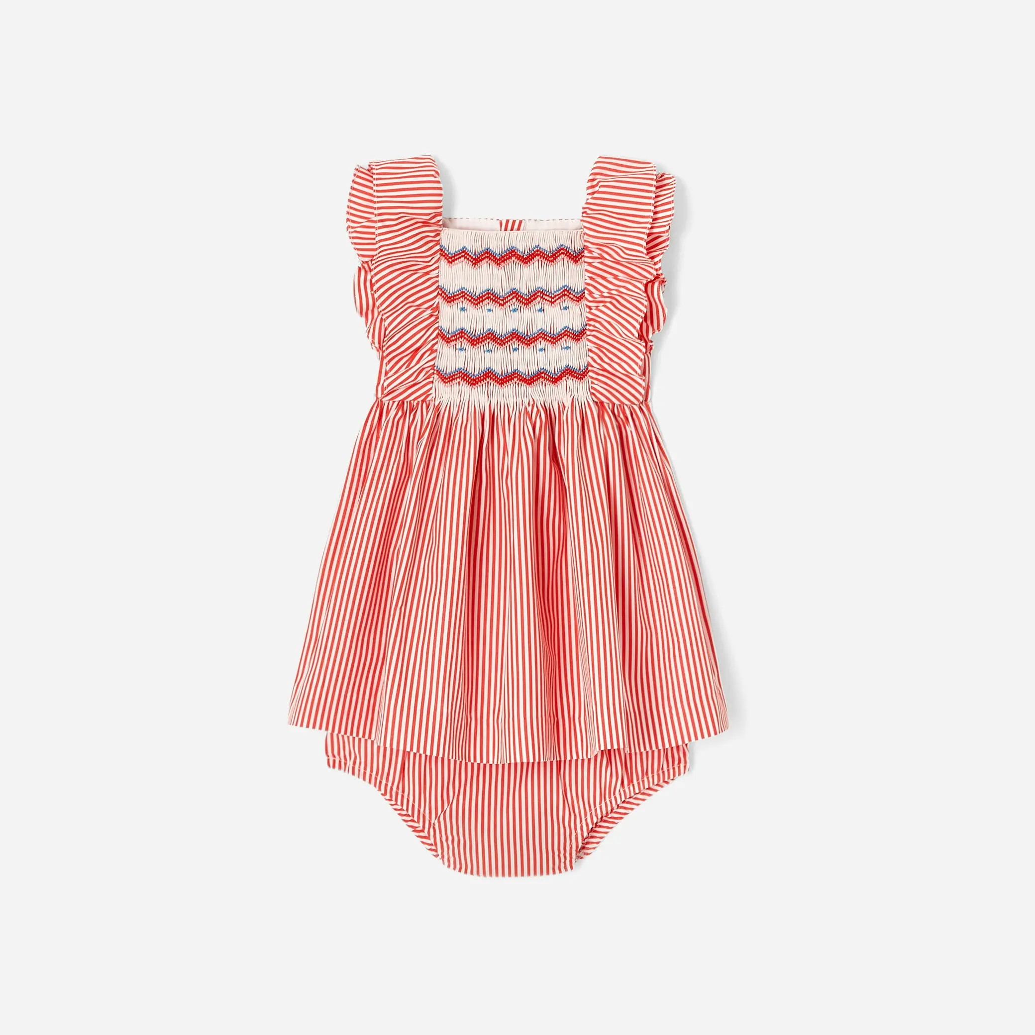 2022 Summer Baby Girls Dresses Casual Fashion striped ruffle dress for kids girl 3-10 Y