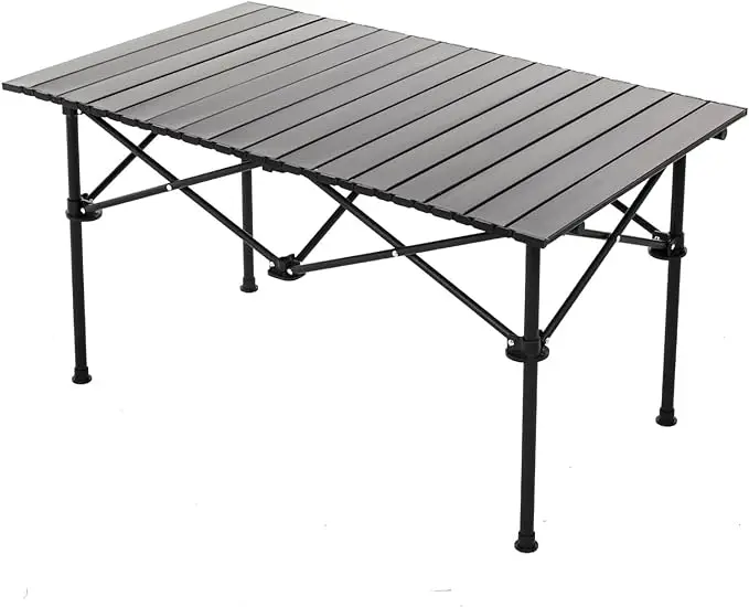 Wholesale portable square aluminum metal picnic terrace camping outdoor table foldable