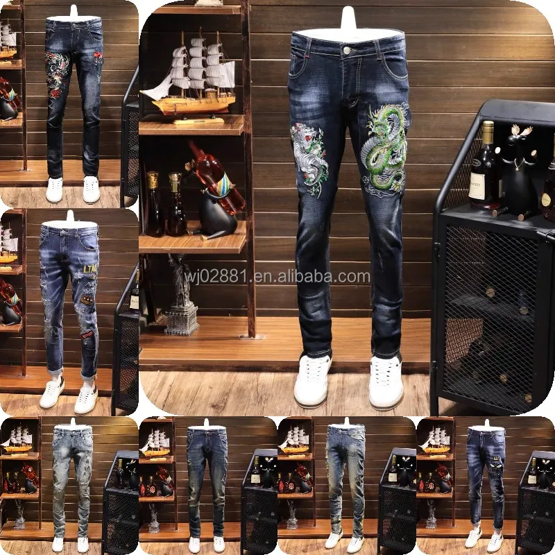 New Fashion Design Men's Jeans Wholesale Customized Men's Fashion  High  Quality Jeans