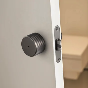 Goo-Ki PRIVACY DOOR HANDLE KEYLESS STAIN BLACK ZINC ALLOY NEW STYLE CHILD LOCK SET