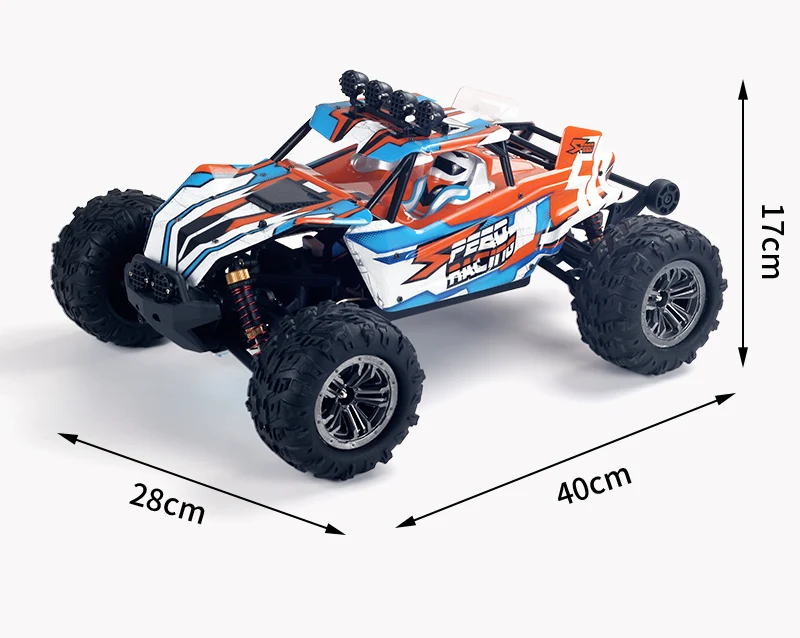 RTR Rugged RC Truck 1:12 Scale 35km/h High-Speed Car with Metal Frame & 2.4Ghz Remote Off-Road Adventure Gift for Teens & Adults