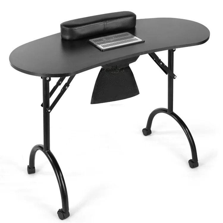 YQ Forever Manicure Salon Nail cleaner Portable Manicure Table Folding Nail table Station Furniture