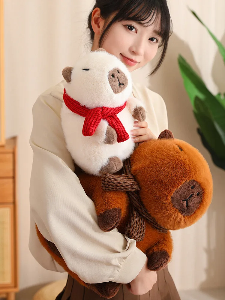 Wholesale Simulation Capybara Plush Toy Stuffed Animal Fluffy Kawaii Soft Doll For Birthday Gift And Home Decor