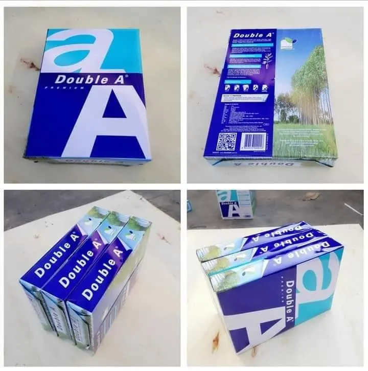 White Double A A4 Size Copy Paper With 70gsm 75gsm 80gsm 500 Sheets