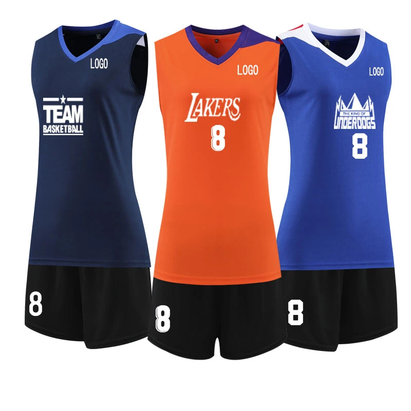 Wholesale Sports Customized Breathable Volleyball Uniform Breathable And Quick Drying Men's And Women's Volleyball Suit Set 2023