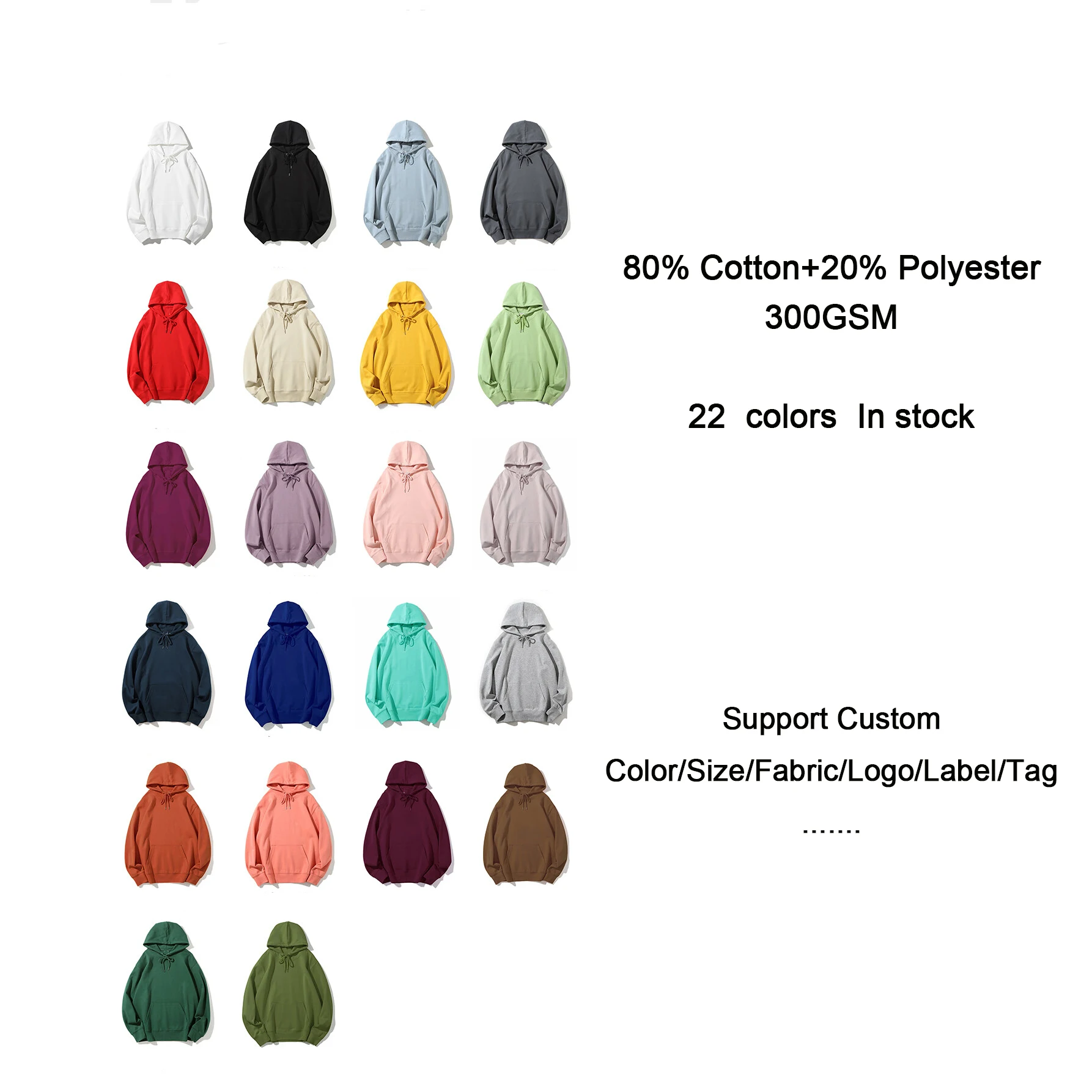 300gsm french terry designer sweatshirt embroidered puff print casual blank unisex hoodie cotton men's hoodie 300gsm french terry designer sweatshirt embroidered puff print casual blank unisex hoodie cotton men's hoodie
