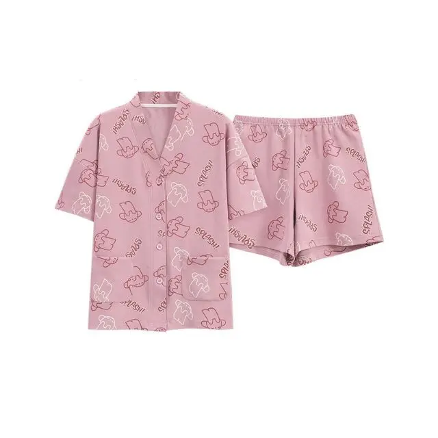 Wholesale Spring Summer Men's Pajamas Suit Modal Breathable Short Sleeved underwear  Plus Size Home Wear Sleepwear Set