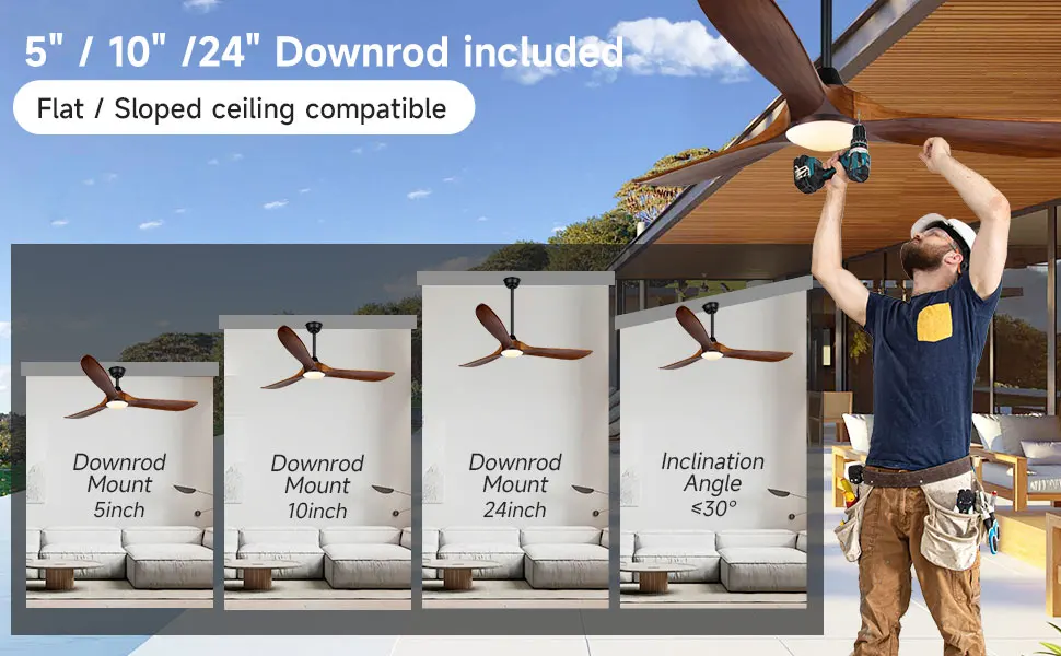 Ceiling Fan, LED, Electric Power, 40W - detail 16