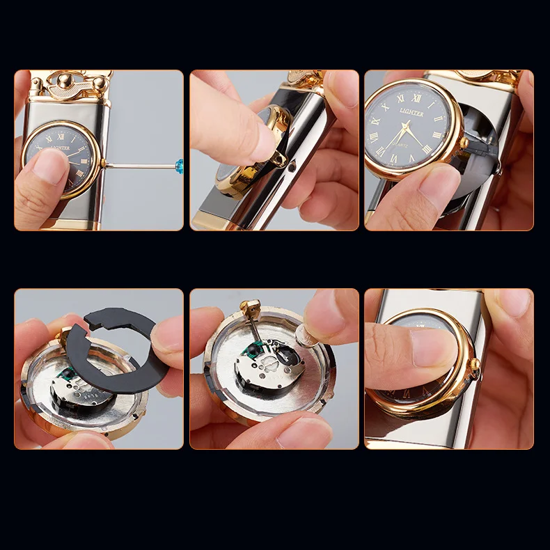 db 1532 watch lighter windproof single flame hot selling custom logo cigarette lighter for gift-2