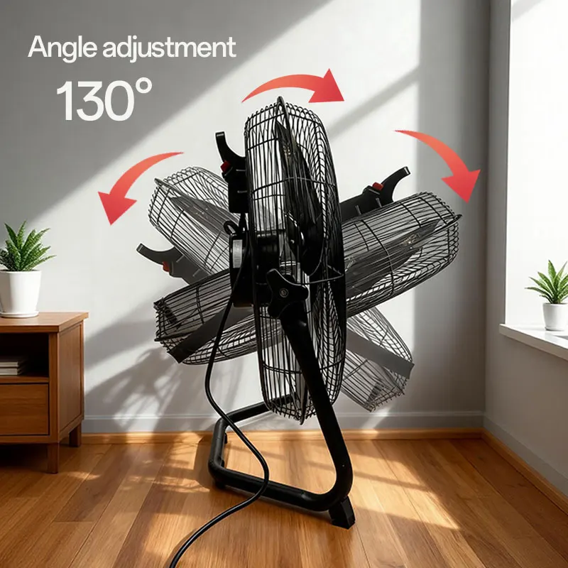 Profile Industrial Floor Fan, 9W, Metal - detail 8