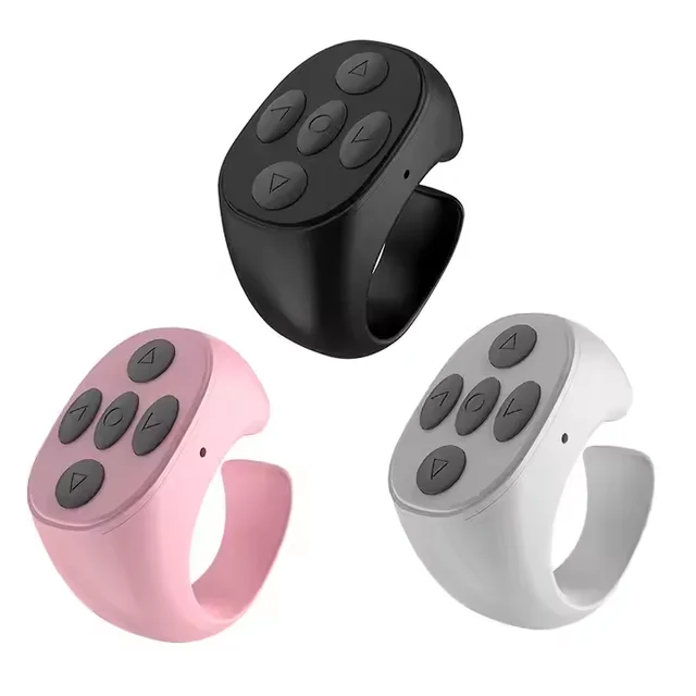 TikTok Scrolling Ring Remote Control Page Turner BT Phone Remote for Camera Selfie Video Record Music Control Ring