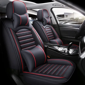 Xiangta Waterproof PU Leather Car Seat Covers Full Set Universal Luxury Car Seat Cushions 9 Pcs For Cars
