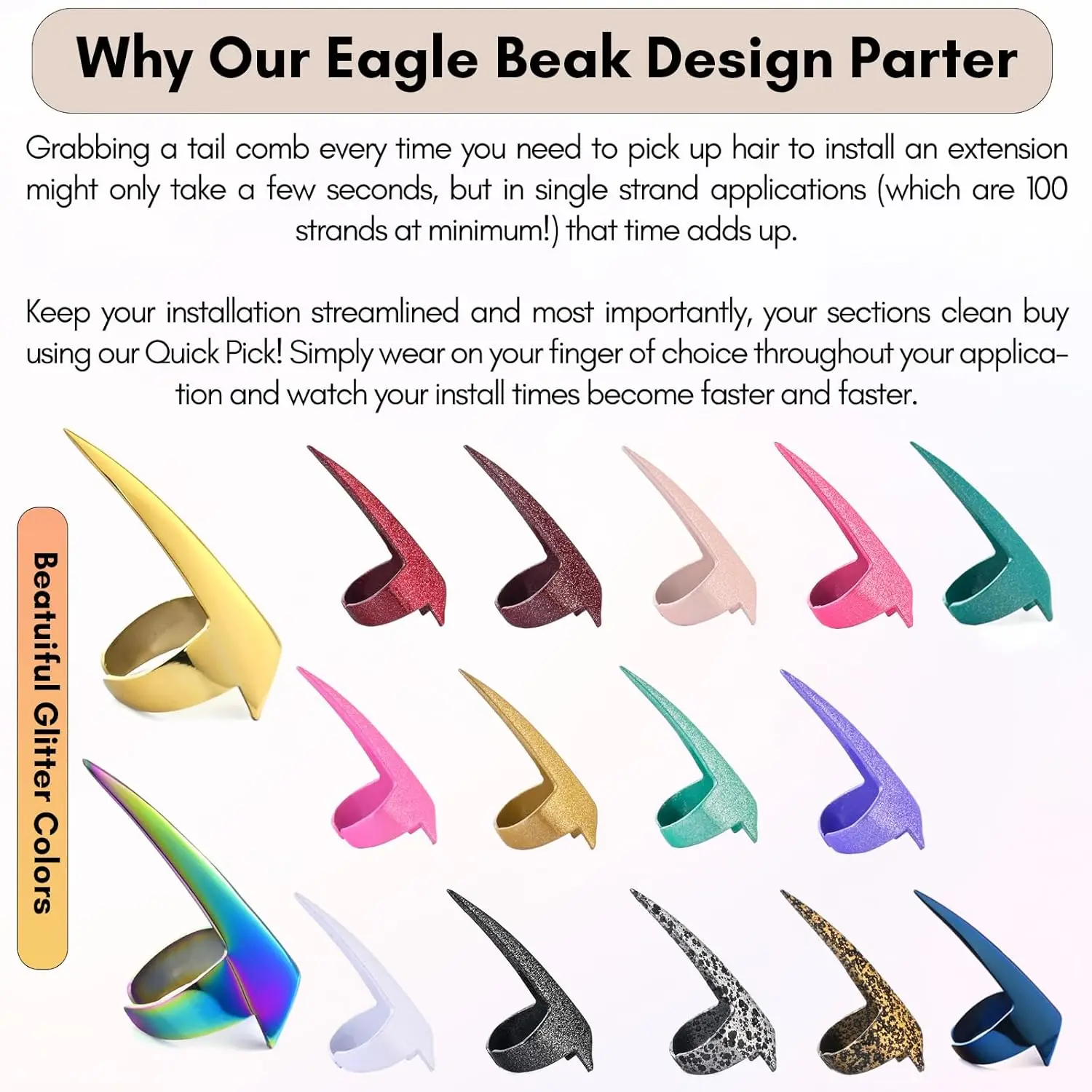 professional pinky finger hair parting hair extens