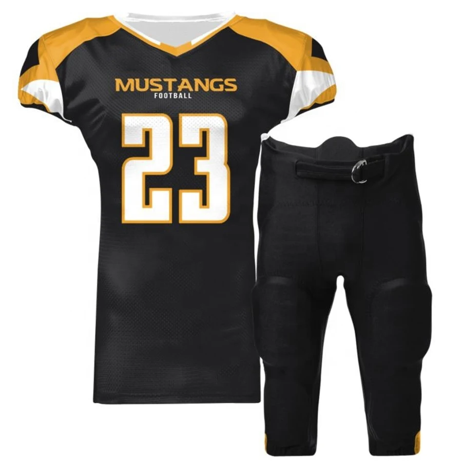 Custom Youth Team American Football Wear Wholesale Sublimation Blank American Football Uniform Practice Jersey Set