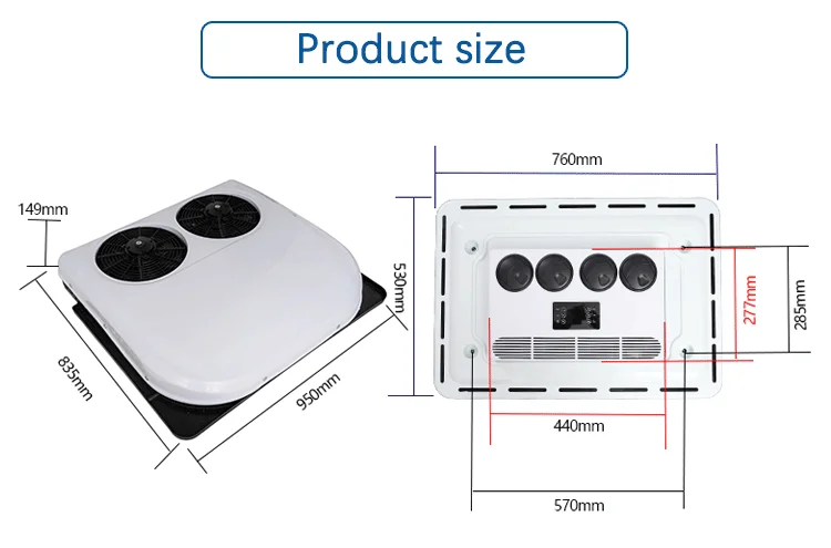 Rooftop Parking Air Conditioner, 2700W, 48V - detail 8