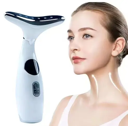 2024 Hot 3 in 1 EMS + Heating + Vibration Facial Anti Aging Massager EMS Face Lifting Tools For  Face Neck Eye Lift