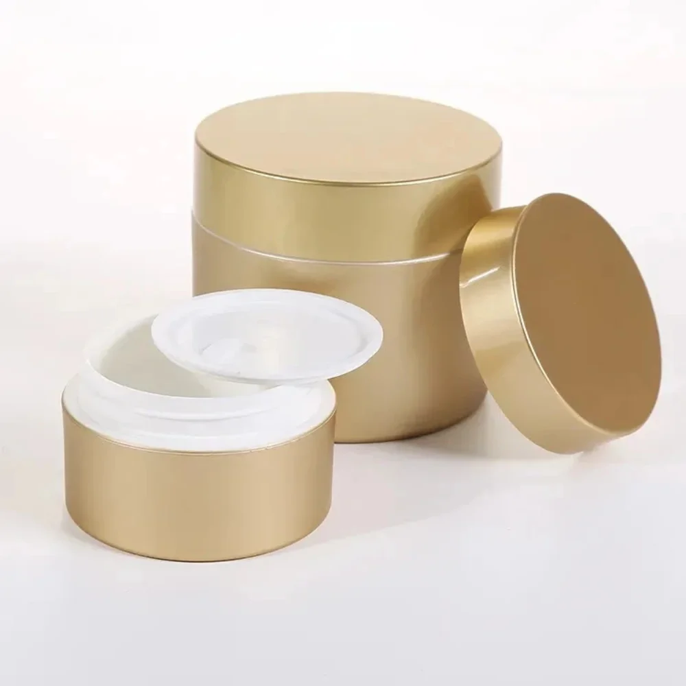 High Quality Cosmetic Jars Pet Cosmetic Jars With Plastic Plating Lids