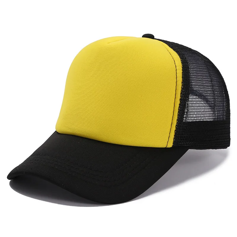 Wholesale low price summer plain baseball trucker hat trucker mesh