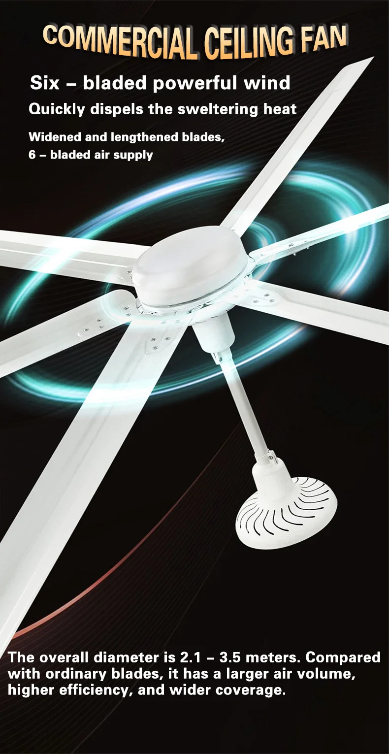Led Ceiling Fan, 220 V, Steel - detail 14