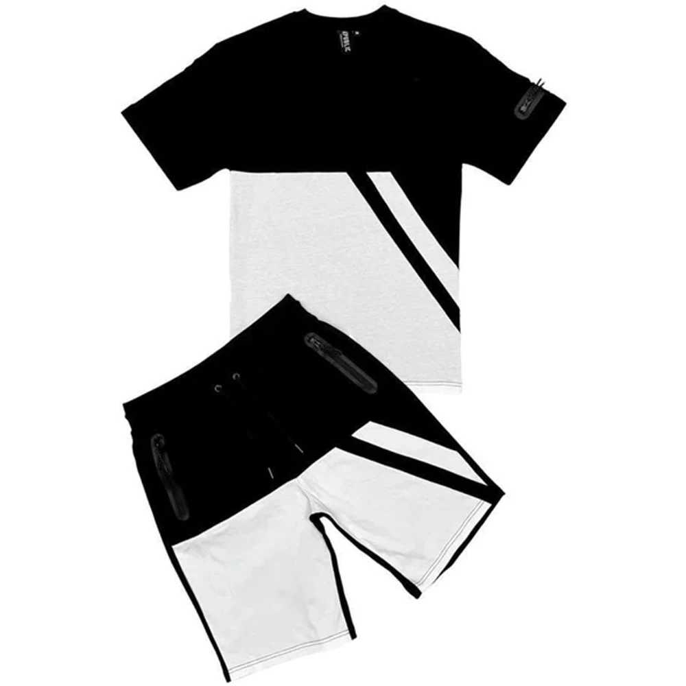 Printed Boys White t shirt Top and Bottom Set/T-shirt-Shorts  White