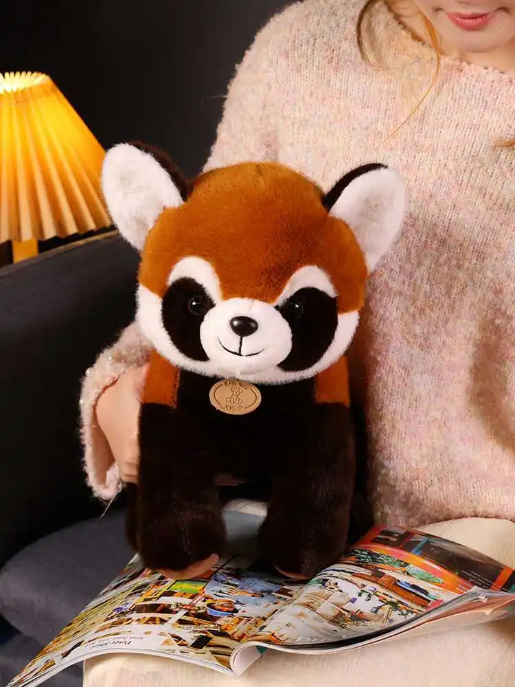 Wholesale New Custom Logo Cute Little Raccoon Soft Plush Toy Stuffed Wild Animal Pillow Soft Gift For Home Decor
