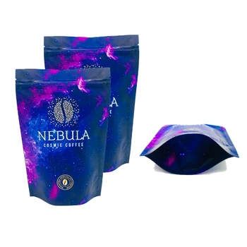 Customizable Organic Mylar Bag Resealable Zipper Plastic Packaging Biodegradable Holographic Printed Food Packaging Pouches