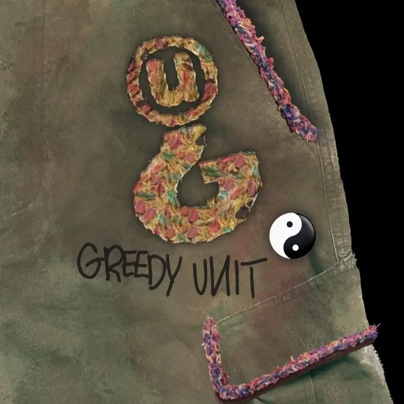 product heavyweight custom graffiti embellished vintage green cargo shorts mens loose street style distressed straight leg pants-7