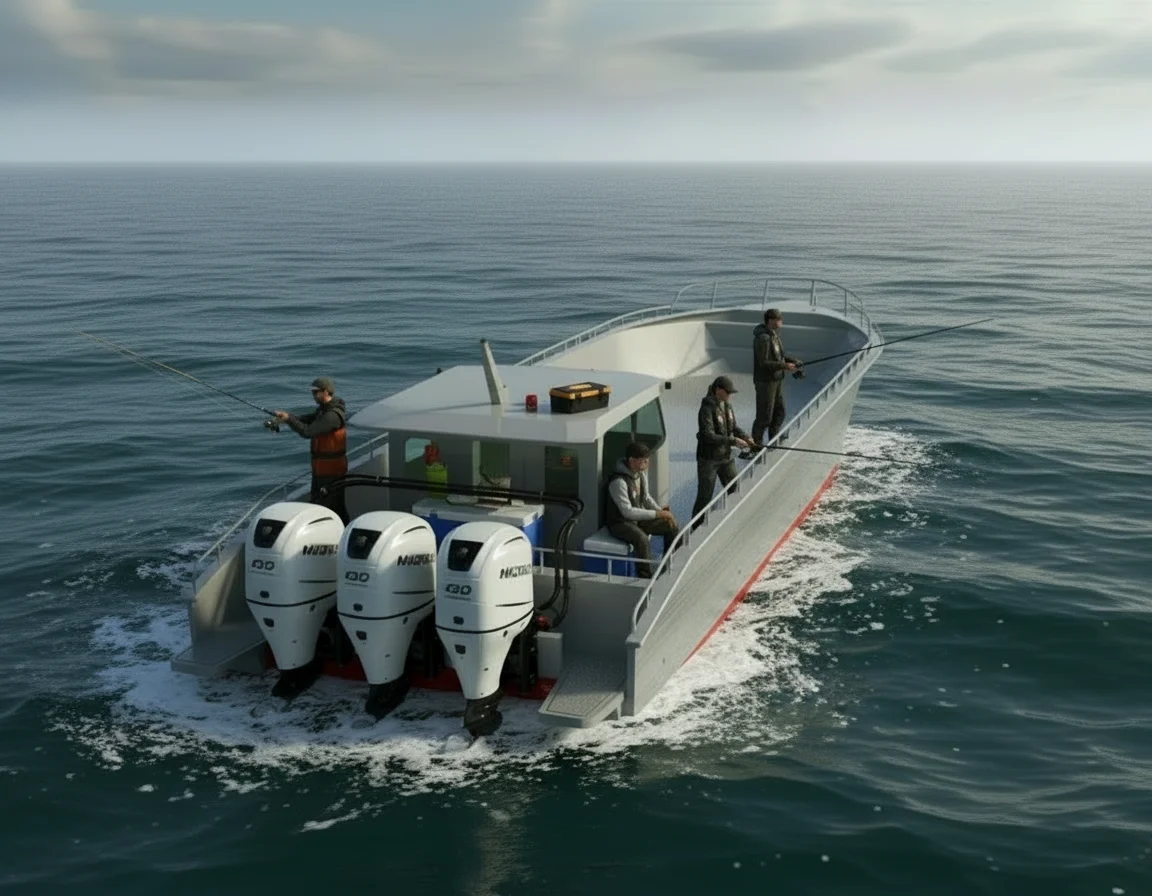 UBI 1810 Aluminum Customized Fishing Boat 18M 10 PAX OUTBOARD Engine Leisure Entertainment High-Speed