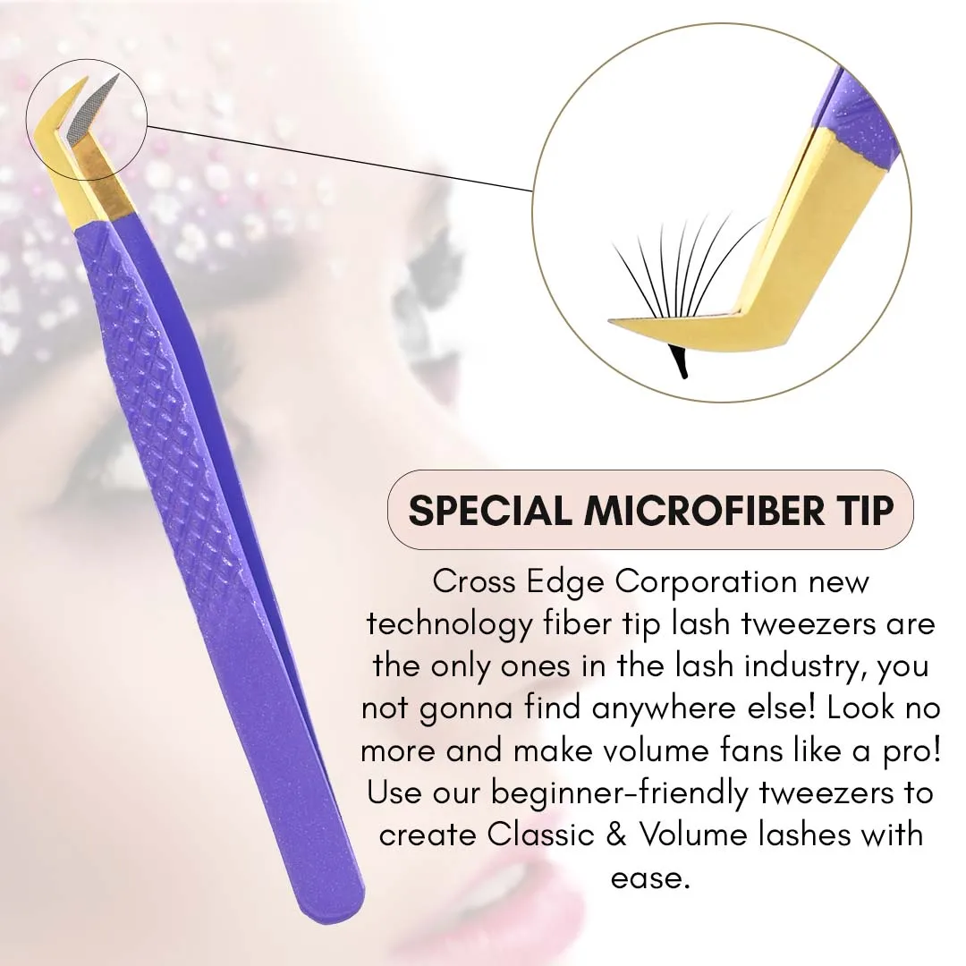 Special Fiber Tip Lash Tweezers Eyelash Tweezers Lash Applicator Tool