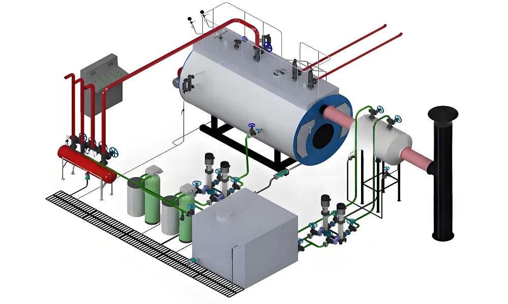 Steam Boiler, AIX, WNS, 1-30Ton, Q245R - detail 16