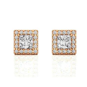 Diamond Earring Christmas & New Year Jewelry Girls Real Diamond Earring 2022 Sale Super September Solitaire Earring at Wholesale