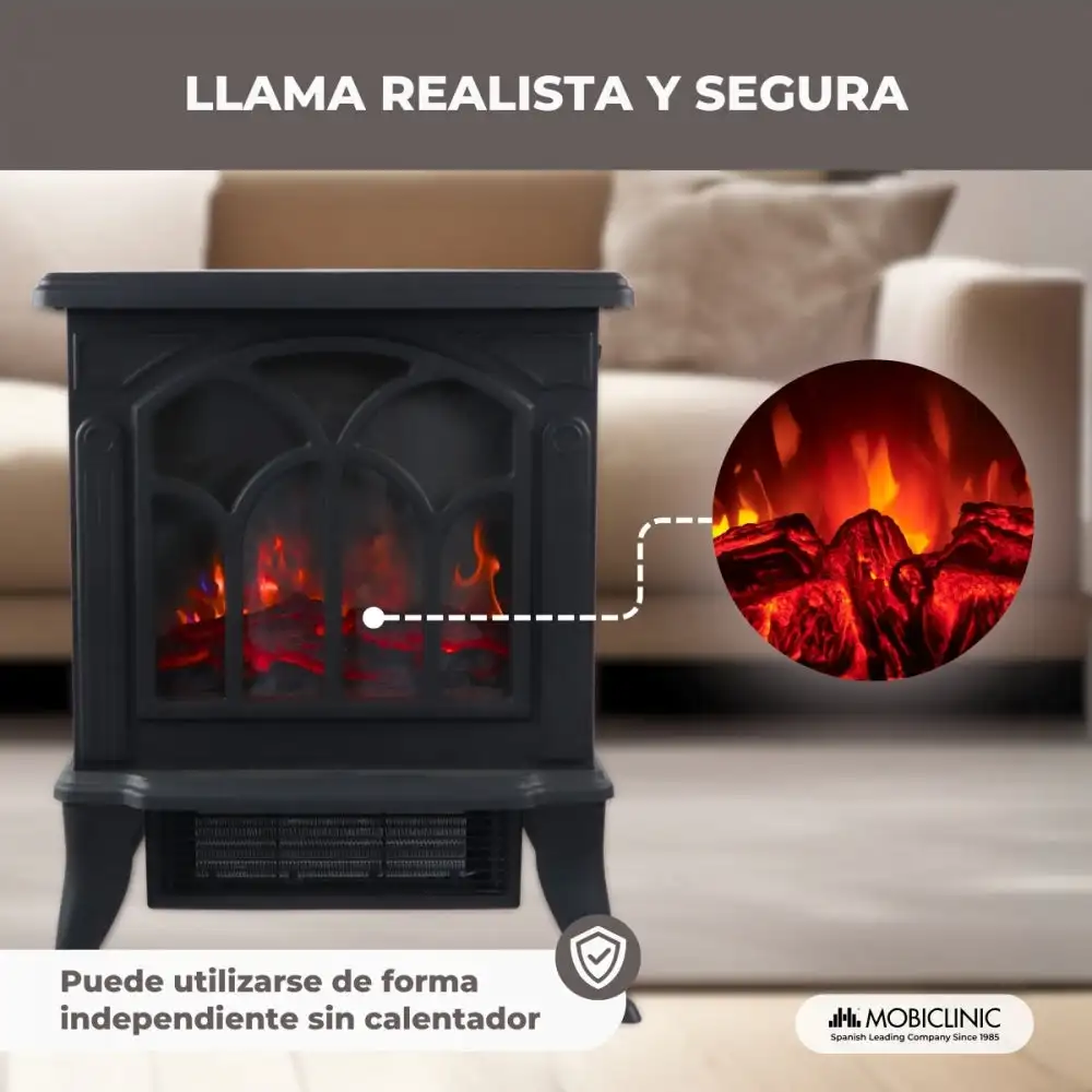 Electric Fireplace, 1800W, 3D - detail 12