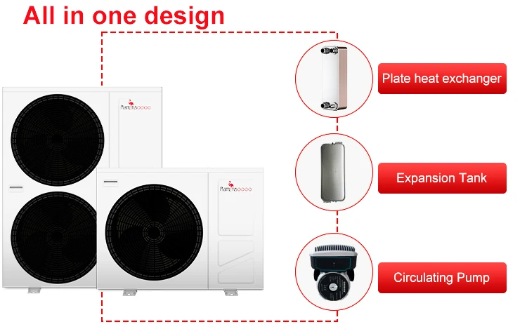 Air to Water Heat Pump, R290/r32, Monoblock, 10kw, 15kw - detail 4