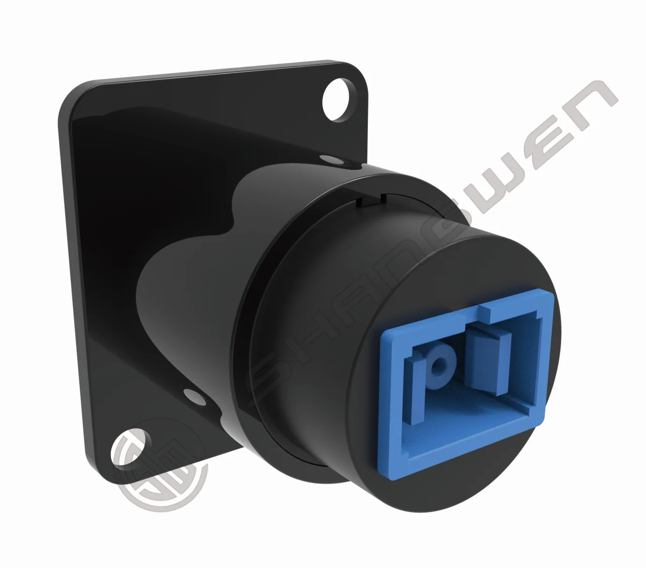 Silver Single Mode Network Female to Female SC USB Coupler Round SC Fiber Optic Panel Mount Coupler Adapter Zinc Alloy Housing