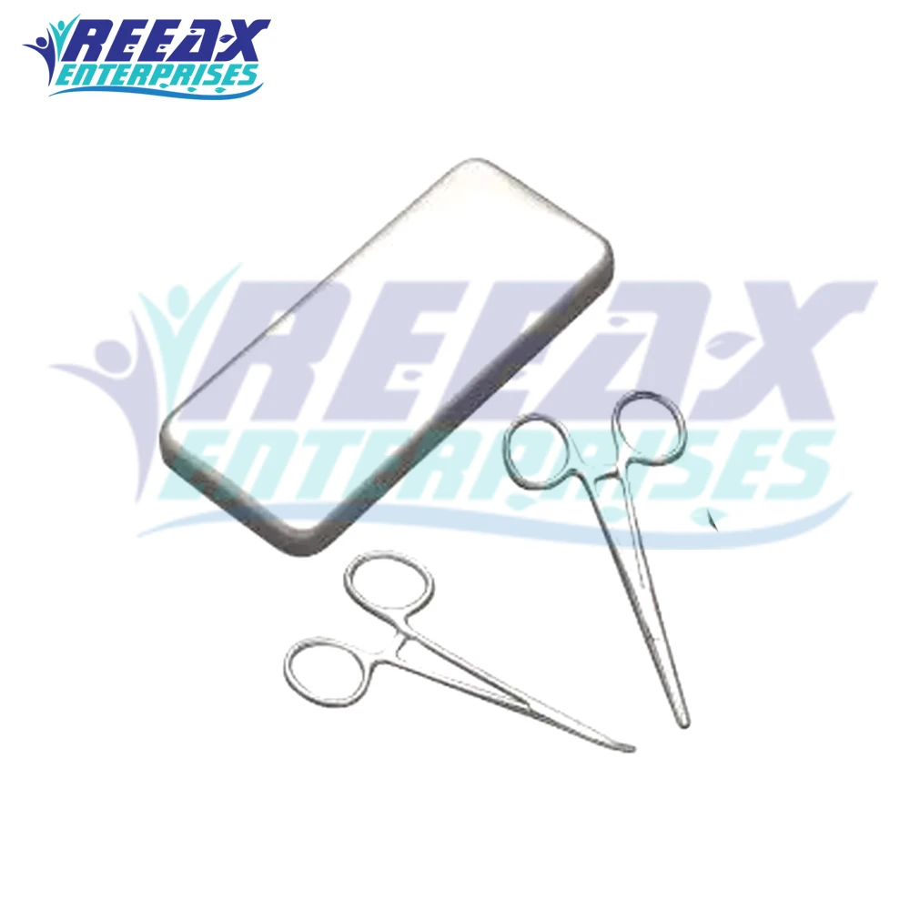 Bandage Suture Scissor Forceps Tray Set Use For Surgery Multi