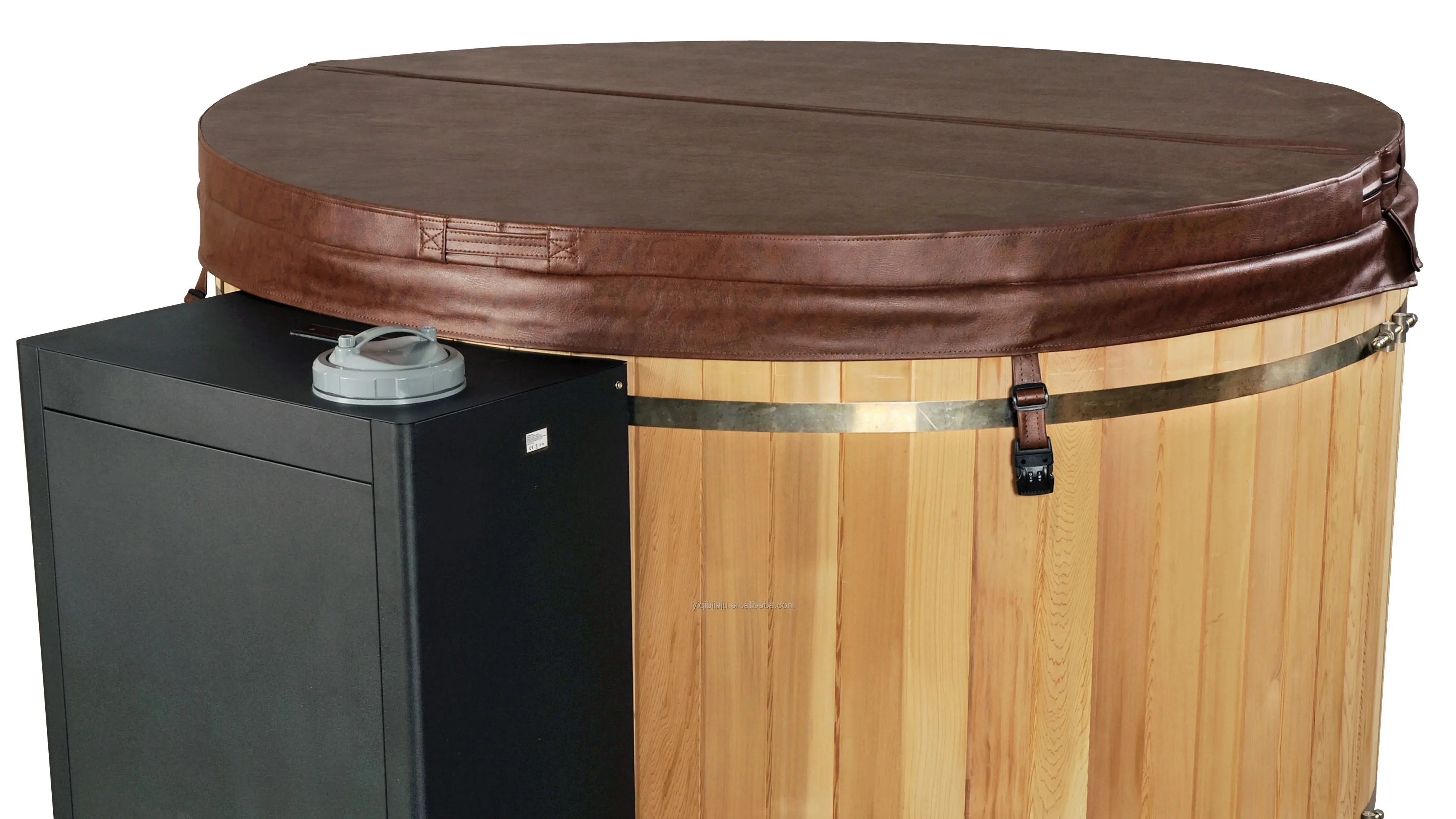 Cedar Lover Newest Electric Barrel Wooden Spa Hot Tub With Spanet