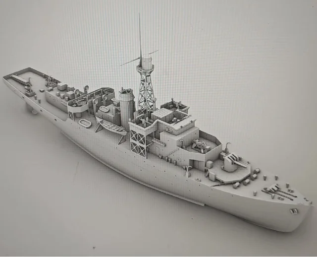 3D Printed Kit 1/72 HMS Castle class corvettes (full Hull) RC Kits