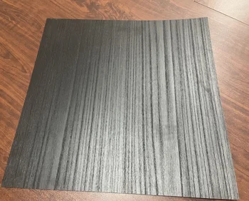 Texture wood finishing on black melamine  particle board for wardrobe in 1220*2745*18mm