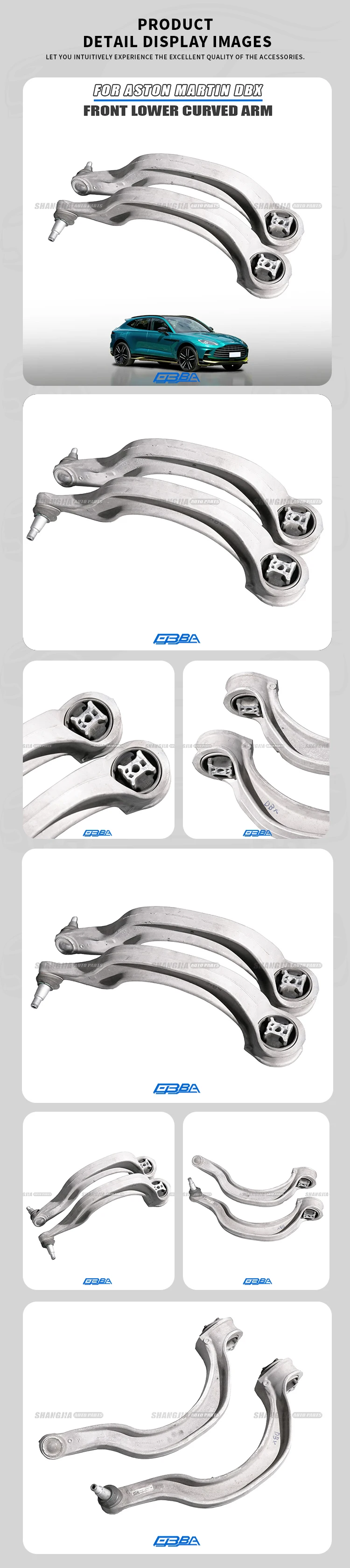 Aluminum Bend Control Arm For Aston Martin 19-24 DBX MY83-3C257-BB Durable Aluminum Bending Arm Control For Car MY83-3C256-BB manufacture