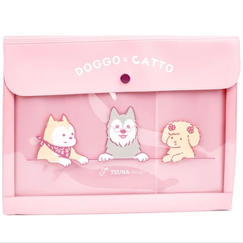 Warmly Welcomed Test Paper Bag Wholesale Price Pocket For Documents Pvc File School Supplies (A5) Sakura Rose