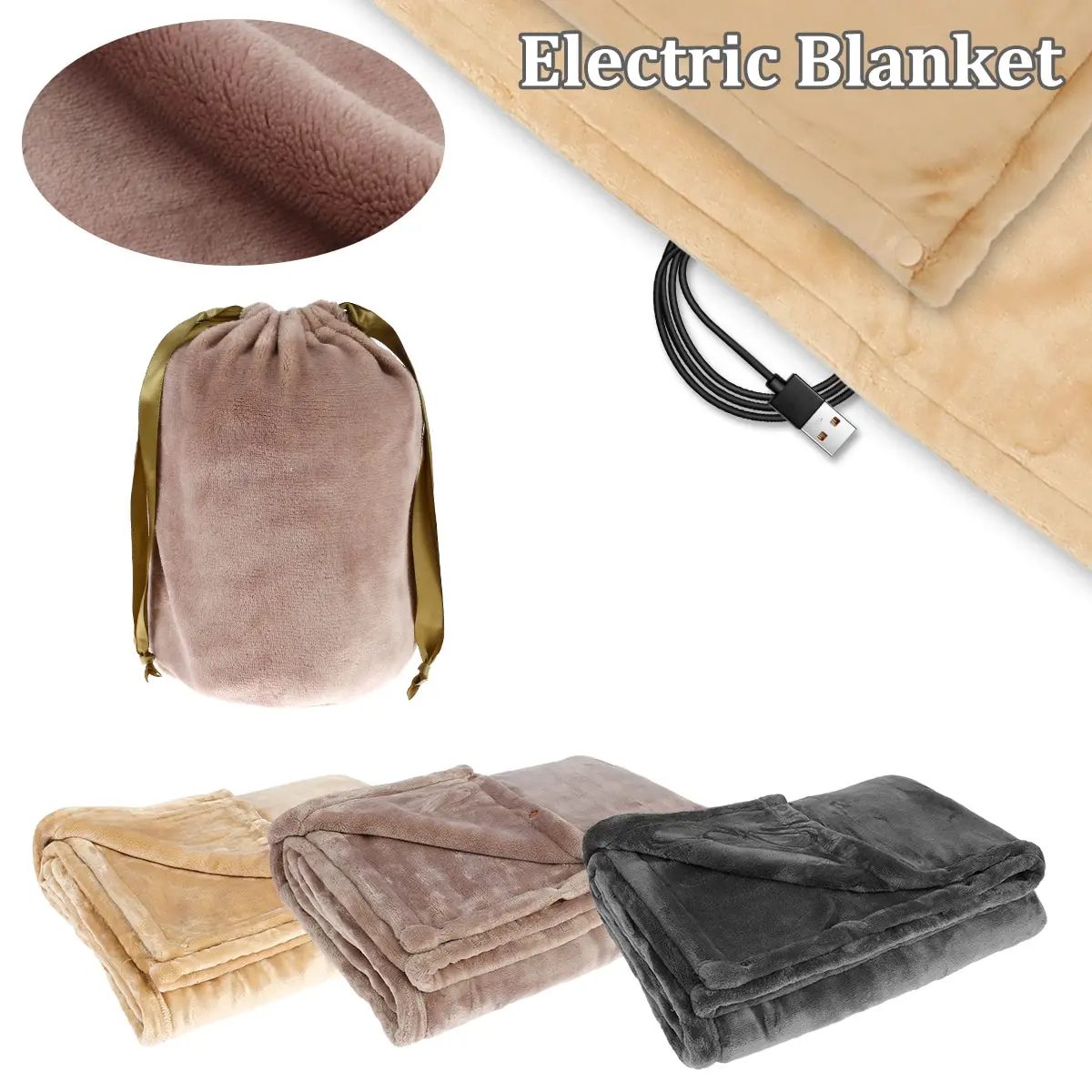 Heated Blanket, 63x33in, USB - detail 2